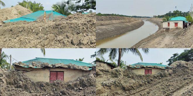 নদী খননের মাটিতে বিপন্ন খুলনার আশ্রয়ণ প্রকল্প: আতঙ্কে শতাধিক ভূমিহীন পরিবার - Chief TV