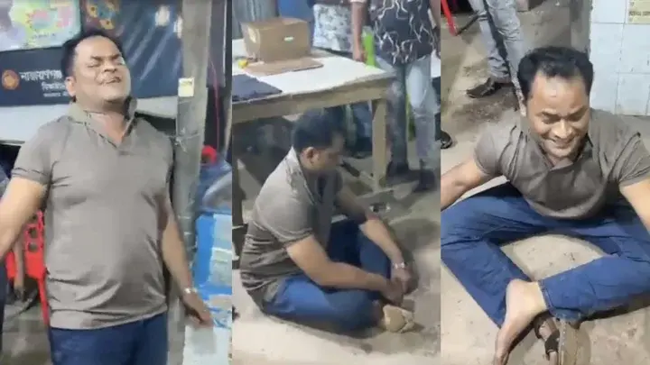 ‘বউ আমাকে জুতা দিয়ে মারছে’, নৌ পুলিশ কর্মকর্তার ভিডিও ভাইরাল - Chief TV