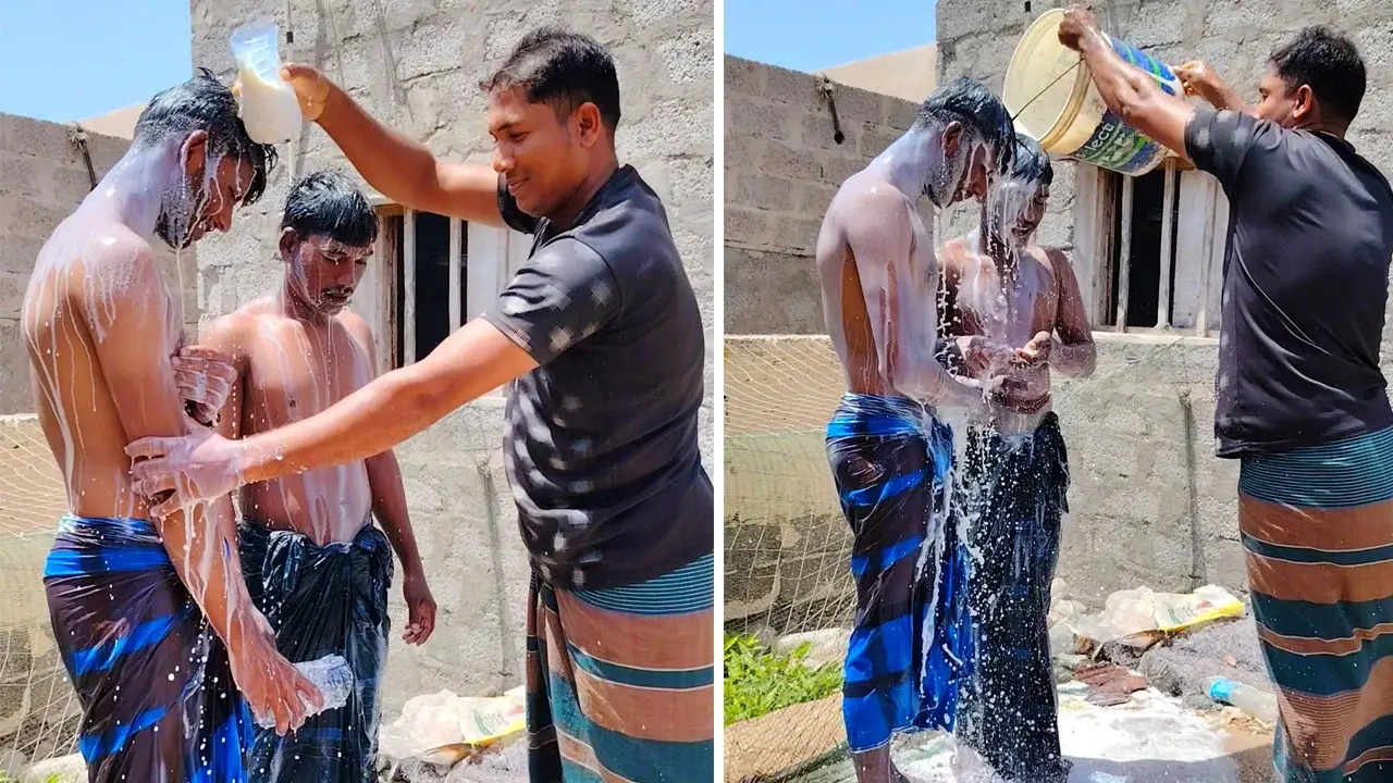 ওমানে ২০ লিটার দুধ দিয়ে গোসল, প্রেম ও জুয়া ছাড়ার শপথ দুই প্রবাসীর - Chief TV