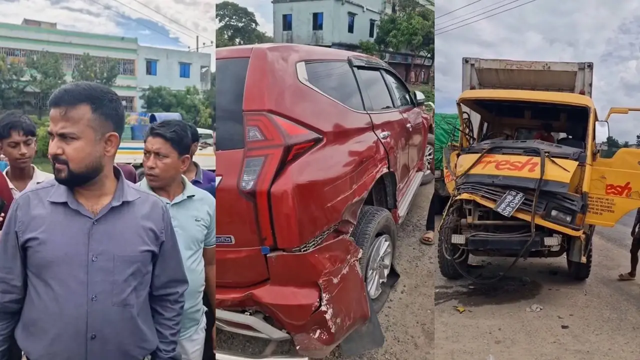 দুর্ঘটনার পরও দায়িত্বে অটল ইউএনও মেহেদী হাসান - Chief TV