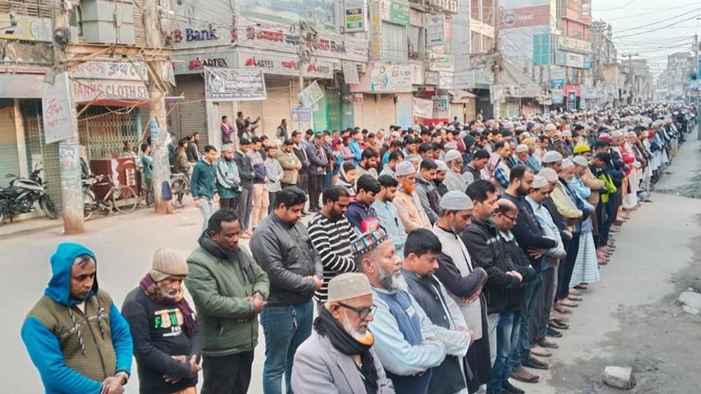 সৈয়দপুরে খালেদা জিয়ার গায়েবানা জানাজা অনুষ্ঠিত  - Chief TV