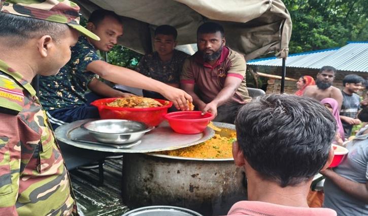 ভারী বর্ষণে খাগড়াছড়ির নিম্নাঞ্চল প্লাবিত, ক্ষতিগ্রস্তদের পাশে সেনাবাহিনী - Chief TV